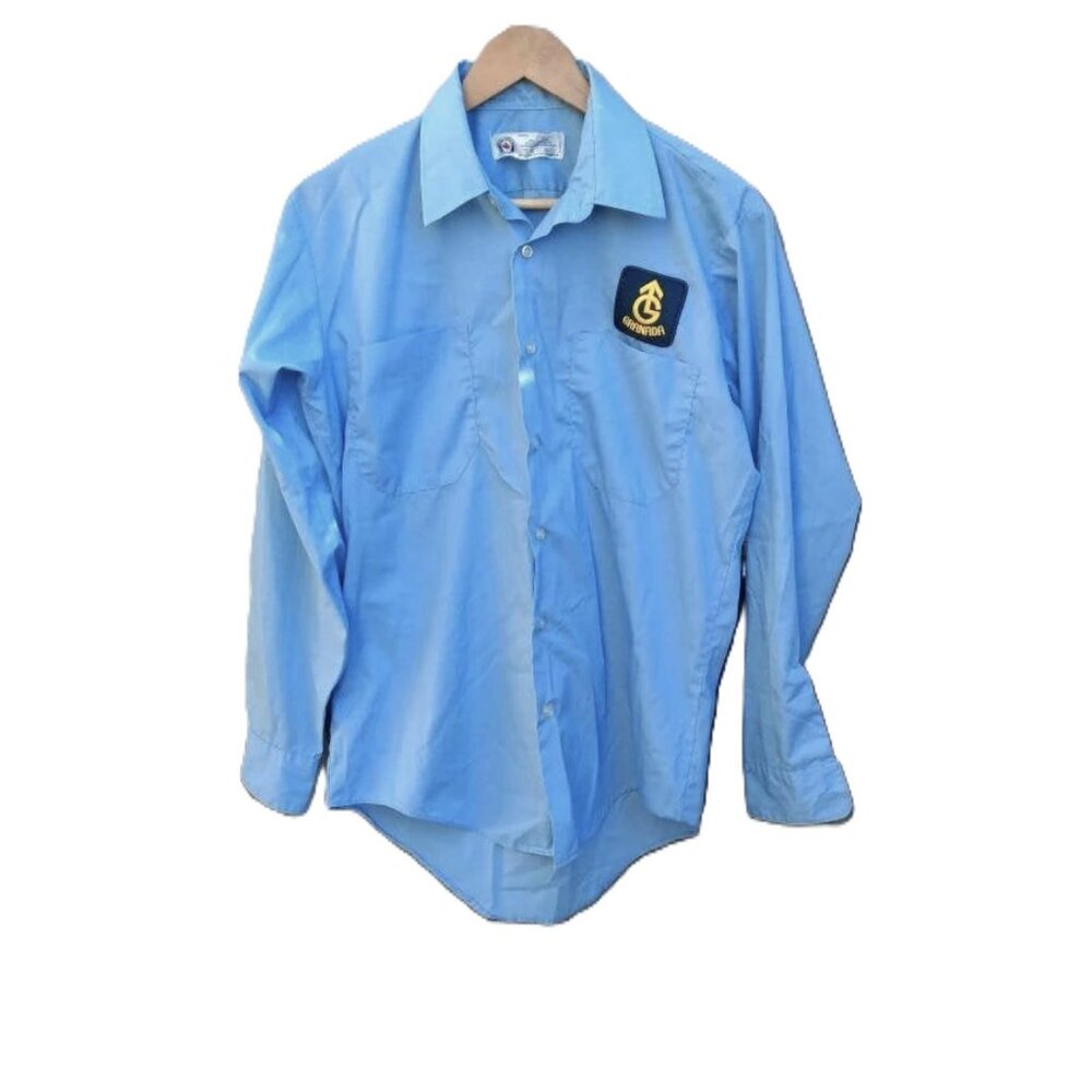 Vintage Workwear Uniform Shirt Retro Granada TV 70s 80s Corriephile